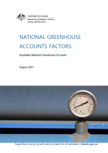 Cover image of reference document 'National Greenhouse Accounts Factors'